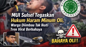 Viral Minum Oli, MUI Sulsel: Haram dan Berbahaya bagi Kesehatan