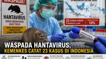 Kewaspadaan Hantavirus Meningkat, Kemenkes Catat 23 Kasus Positif di Indonesia