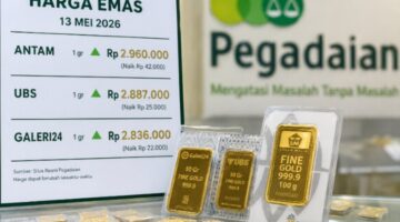 Harga Emas Pegadaian Hari Ini Naik Tajam